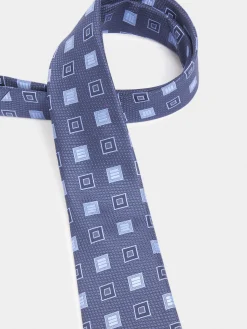 Alvaro Moreno Corbatas|Corbatas|CORBATA JACQUARD MF Azul Marino