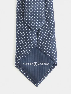 Alvaro Moreno Corbatas|Corbatas|CORBATA JACQUARD MF Azul Marino