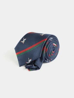 Alvaro Moreno Corbatas|Corbatas|CORBATA JACQUARD MF Azul Marino