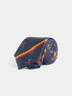 Alvaro Moreno Corbatas|Corbatas|CORBATA JACQUARD MF Azul Marino