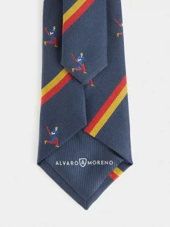 Alvaro Moreno Corbatas|Corbatas|CORBATA JACQUARD MF Azul Marino