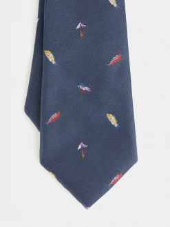 Alvaro Moreno Corbatas|Corbatas|CORBATA JACQUARD MF Azul Marino