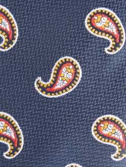 Alvaro Moreno Corbatas|Corbatas|CORBATA JACQUARD MF Azul Marino
