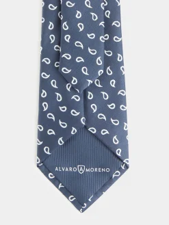 Alvaro Moreno Corbatas|Corbatas|CORBATA JACQUARD MF Azul Marino