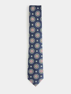 Alvaro Moreno Corbatas|Corbatas|CORBATA JACQUARD MF Azul Marino