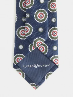 Alvaro Moreno Corbatas|Corbatas|CORBATA JACQUARD MF Azul Marino