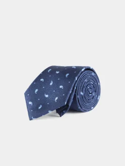 Alvaro Moreno Corbatas|Corbatas|CORBATA JACQUARD MF Azul Marino