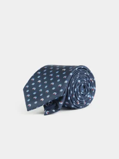 Alvaro Moreno Corbatas|Corbatas|CORBATA JACQUARD MF Azul Marino