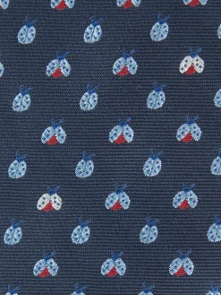 Alvaro Moreno Corbatas|Corbatas|CORBATA JACQUARD MF Azul Marino