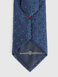 Alvaro Moreno Corbatas|Corbatas|CORBATA JACQUARD MF Azul Marino