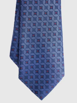 Alvaro Moreno Corbatas|Corbatas|CORBATA JACQUARD MF Azul Marino