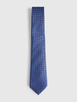 Alvaro Moreno Corbatas|Corbatas|CORBATA JACQUARD MF Azul Marino