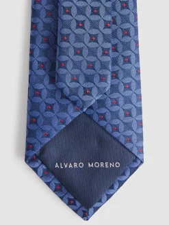 Alvaro Moreno Corbatas|Corbatas|CORBATA JACQUARD MF Azul Marino