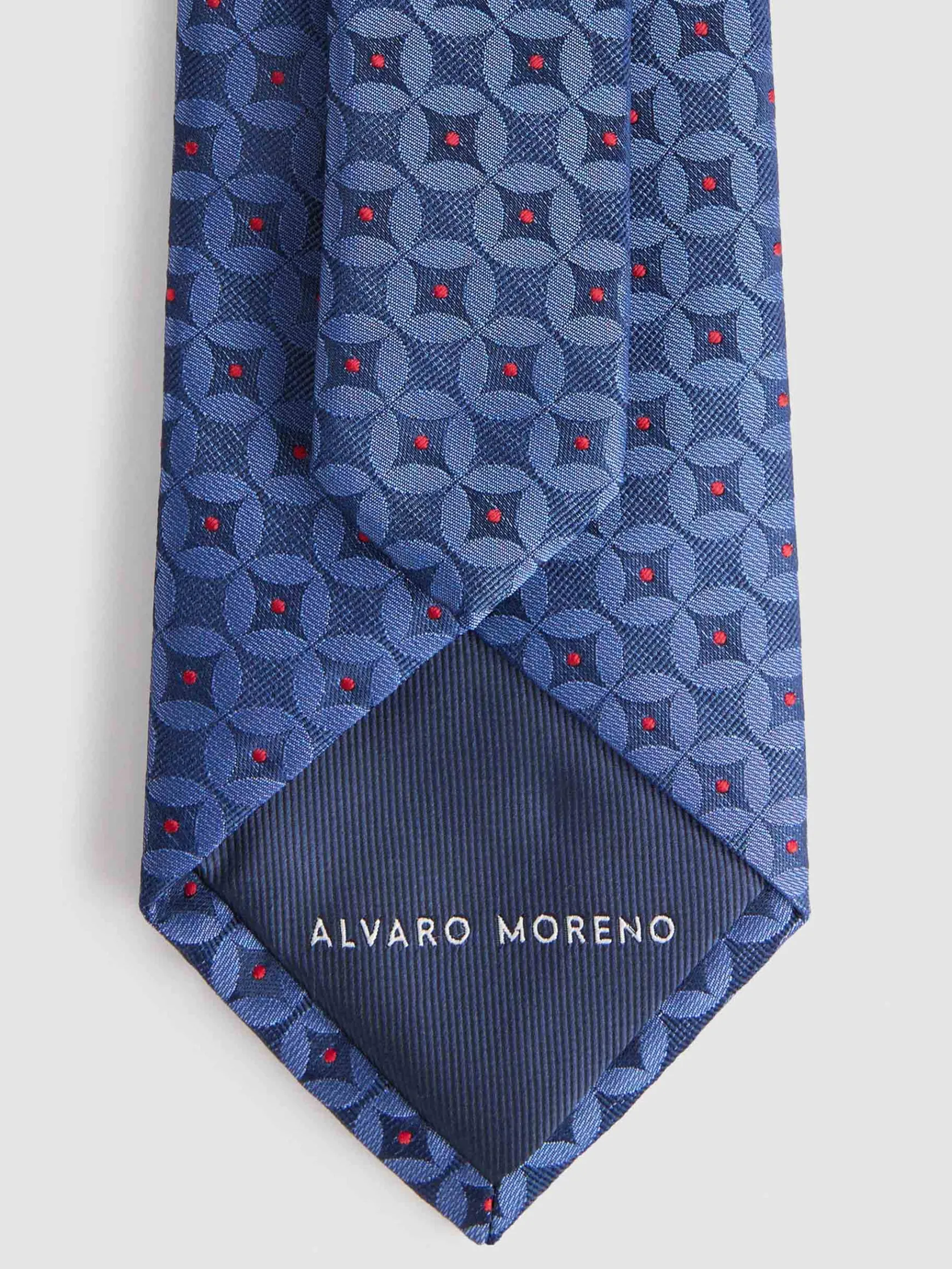 Alvaro Moreno Corbatas|Corbatas|CORBATA JACQUARD MF Azul Marino