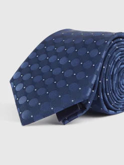 Alvaro Moreno Corbatas|Corbatas|CORBATA JACQUARD MF Azul Marino