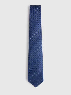 Alvaro Moreno Corbatas|Corbatas|CORBATA JACQUARD MF Azul Marino