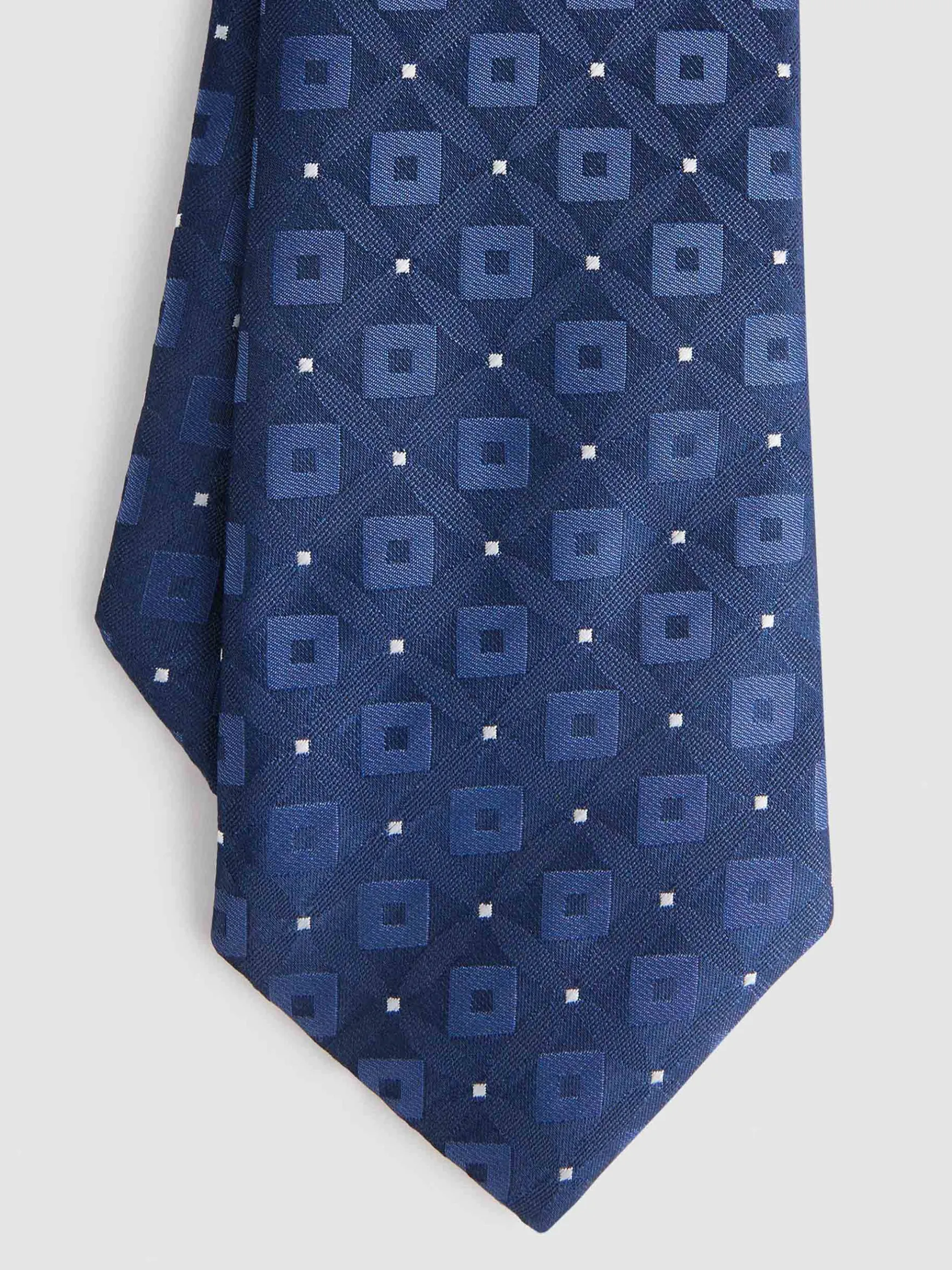 Alvaro Moreno Corbatas|Corbatas|CORBATA JACQUARD MF Azul Marino