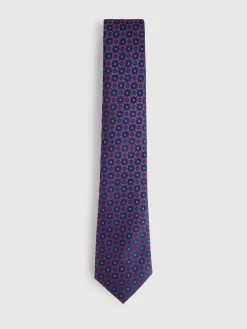 Alvaro Moreno Corbatas|Corbatas|CORBATA JACQUARD MF Azul Marino
