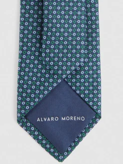 Alvaro Moreno Corbatas|Corbatas|CORBATA JACQUARD MF Azul Marino