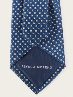 Alvaro Moreno Corbatas|Corbatas|CORBATA JACQUARD MF Azul Marino