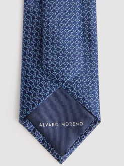 Alvaro Moreno Corbatas|Corbatas|CORBATA JACQUARD MF Azul Marino