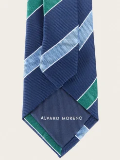 Alvaro Moreno Corbatas|Corbatas|CORBATA JACQUARD MF Azul Marino