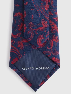 Alvaro Moreno Corbatas|Corbatas|CORBATA JACQUARD MF Azul Marino