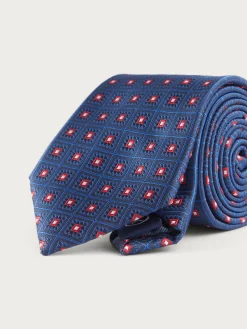 Alvaro Moreno Corbatas|Corbatas|CORBATA JACQUARD MF Azul Marino