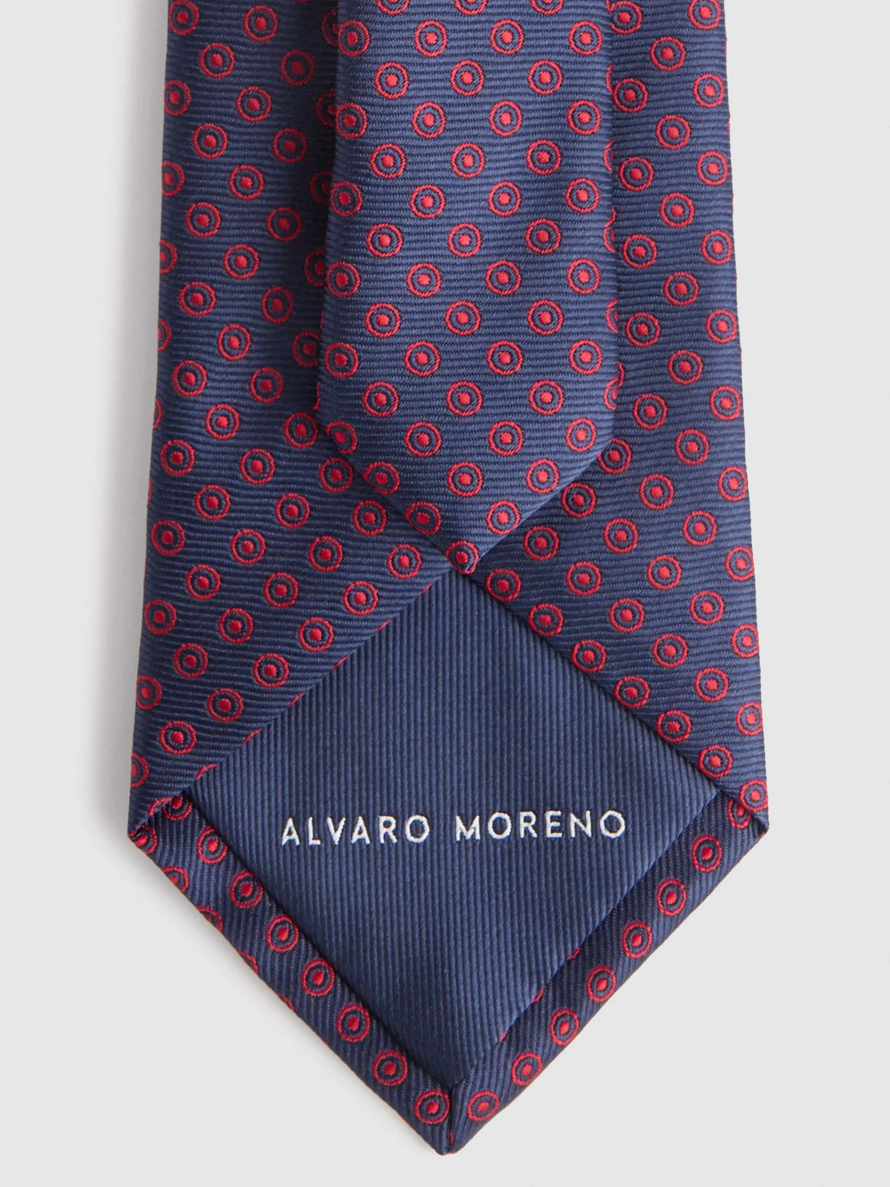 Alvaro Moreno Corbatas|Corbatas|CORBATA JACQUARD MF Azul Marino