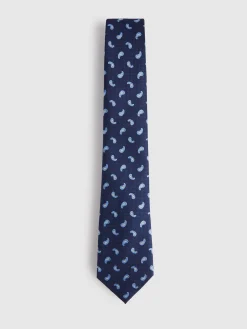 Alvaro Moreno Corbatas|Corbatas|CORBATA JACQUARD MF Azul Marino