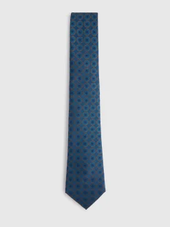 Alvaro Moreno Corbatas|Corbatas|CORBATA JACQUARD MF Azul Marino