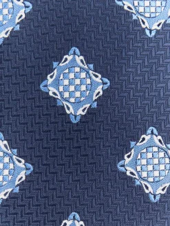 Alvaro Moreno Corbatas|Corbatas|CORBATA JACQUARD MF Azul Marino