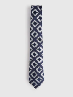 Alvaro Moreno Corbatas|Corbatas|CORBATA JACQUARD MF Azul Marino