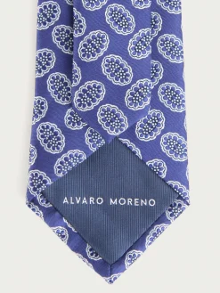 Alvaro Moreno Corbatas|Corbatas|CORBATA JACQUARD MF Azul Marino