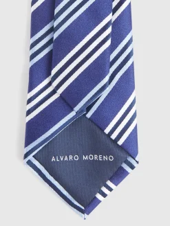 Alvaro Moreno Corbatas|Corbatas|CORBATA JACQUARD MF Azul Marino