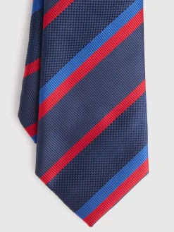 Alvaro Moreno Corbatas|Corbatas|CORBATA JACQUARD MF Azul Marino