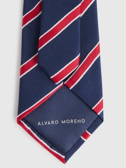 Alvaro Moreno Corbatas|Corbatas|CORBATA JACQUARD MF Azul Marino