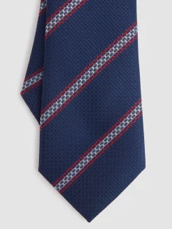 Alvaro Moreno Corbatas|Corbatas|CORBATA JACQUARD MF Azul Marino