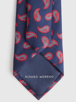 Alvaro Moreno Corbatas|Corbatas|CORBATA JACQUARD MF Azul Marino