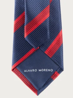 Alvaro Moreno Corbatas|Corbatas|CORBATA JACQUARD MF Azul Marino