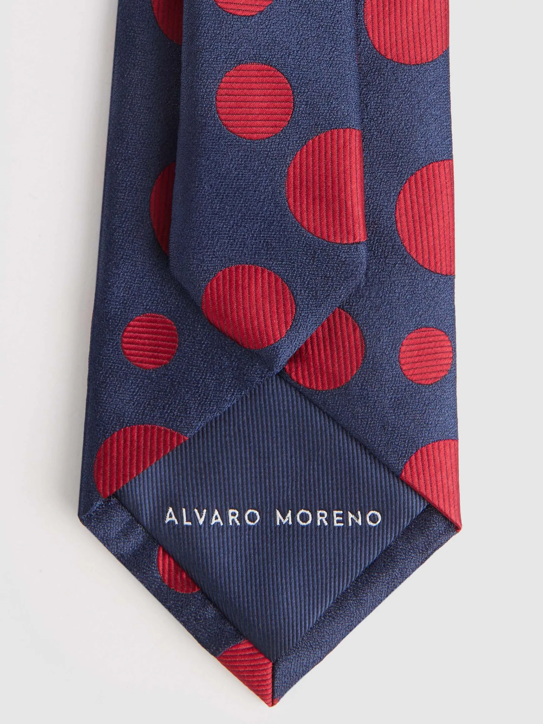 Alvaro Moreno Corbatas|Corbatas|CORBATA JACQUARD MF Azul Marino
