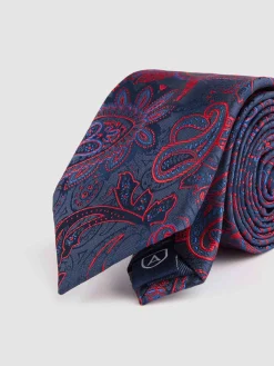 Alvaro Moreno Corbatas|Corbatas|CORBATA JACQUARD MF Azul Marino