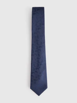 Alvaro Moreno Corbatas|Corbatas|CORBATA JACQUARD MF Azul Marino