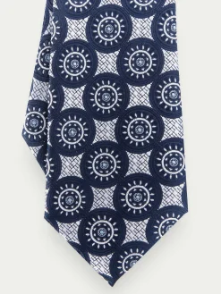 Alvaro Moreno Corbatas|Corbatas|CORBATA JACQUARD MF Azul Marino