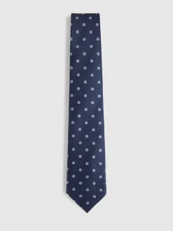 Alvaro Moreno Corbatas|Corbatas|CORBATA JACQUARD MF Azul Marino