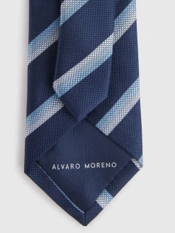 Alvaro Moreno Corbatas|Corbatas|CORBATA JACQUARD MF Azul Marino