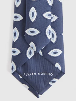 Alvaro Moreno Corbatas|Corbatas|CORBATA JACQUARD MF Azul Marino