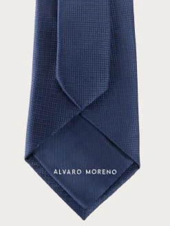 Alvaro Moreno Corbatas|Corbatas|CORBATA JACQUARD MF Azul Marino