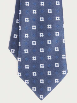 Alvaro Moreno Corbatas|Corbatas|CORBATA JACQUARD MF Azul Marino