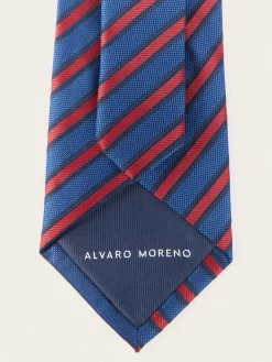 Alvaro Moreno Corbatas|Corbatas|CORBATA JACQUARD MF Azul Marino